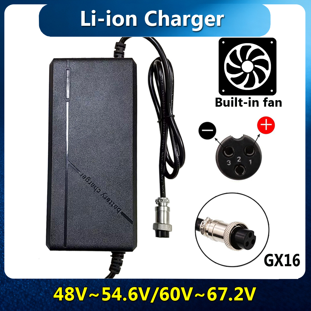 84V 20A Smart Charger - 54.6V 67.2V Li-ion Charger For Lithium