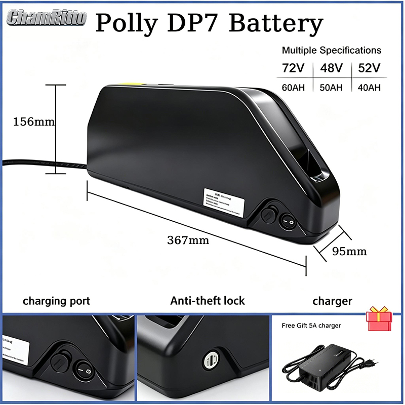 Electric bicycle bike battery  - đánh giá và giá 72V 50Ah 21700 Lithium Battery