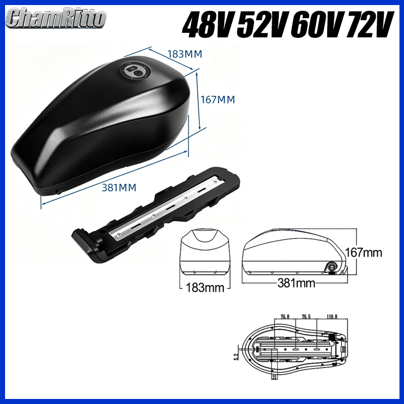 EBike 48V 50Ah 52V 50Ah 60V 40 - đánh giá và giá 72V 50Ah 21700 Lithium Battery