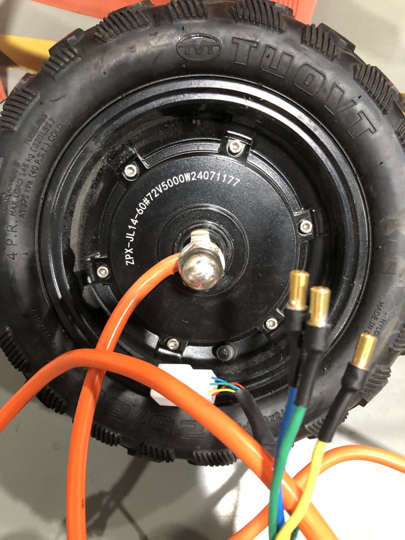 4000W 5000W 7500W 60MM Orange  - đánh giá và giá 13 Inch 72V 5000W Brushless Motor